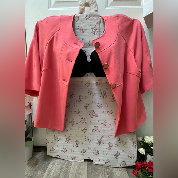 Ladies plus Larry Levine classics 20W coral blazer - Picture 11 of 14